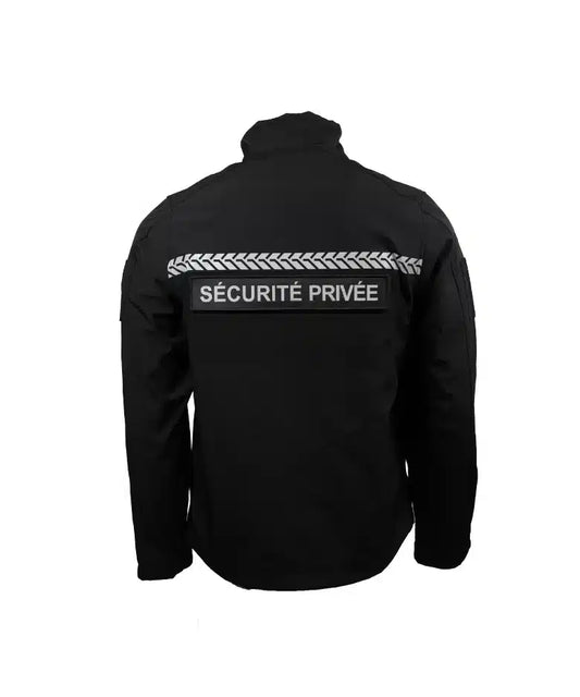 Softshell Sécurité Privée avec bandes HV – GK SAFETEK®️