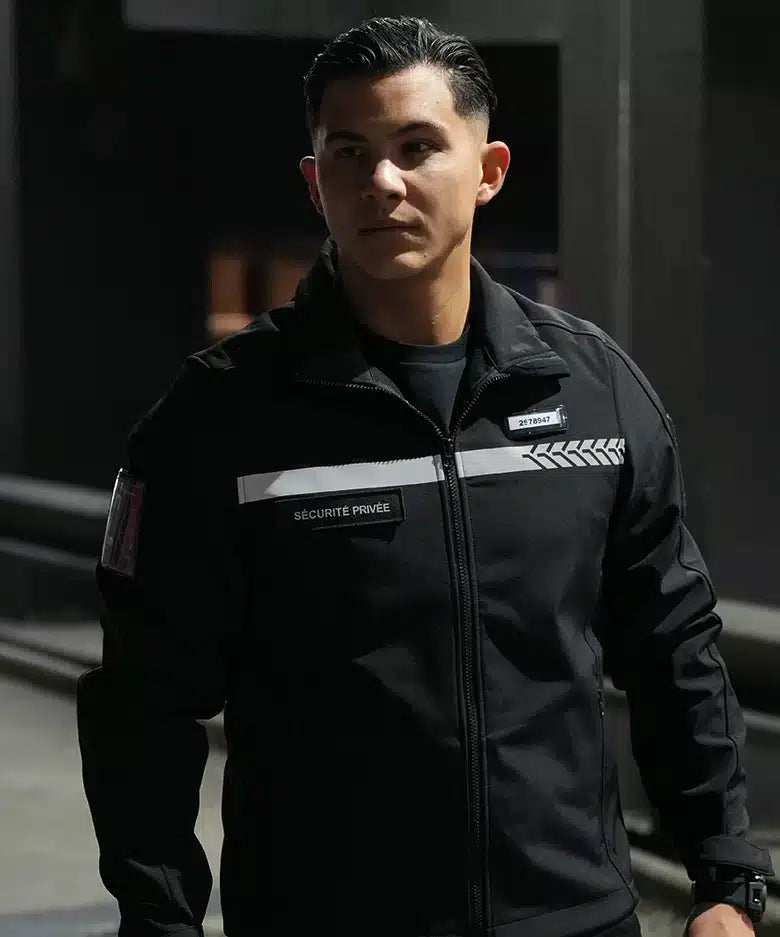 Softshell Sécurité Privée avec bandes HV – GK SAFETEK®️