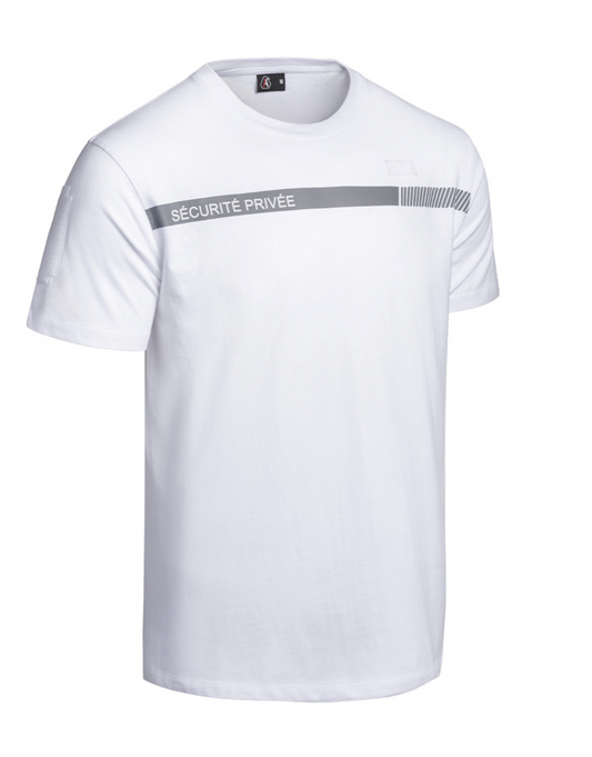 T-shirt SÉCU-ONE Sécurité Privée blanc