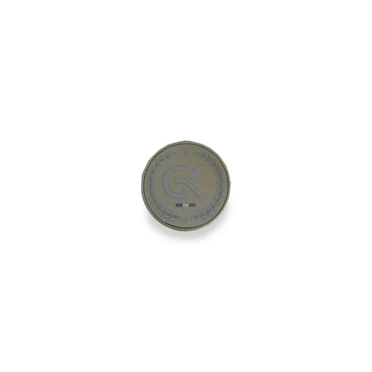 Écusson Basse Visibilité GK en Gomme - Noir