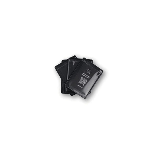 SUPPORT POUR CARTE PROFESSIONNELLE AVEC VELCRO NOIR – LOT DE 10 GK SAFETEK®