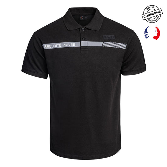 POLO SÉCU-ONE SÉCURITÉ PRIVÉE NOIR - XS