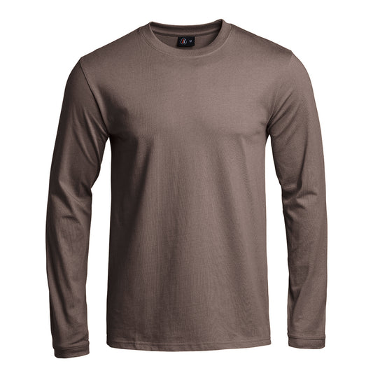 T-shirt STRONG manches longues brun Terre de France