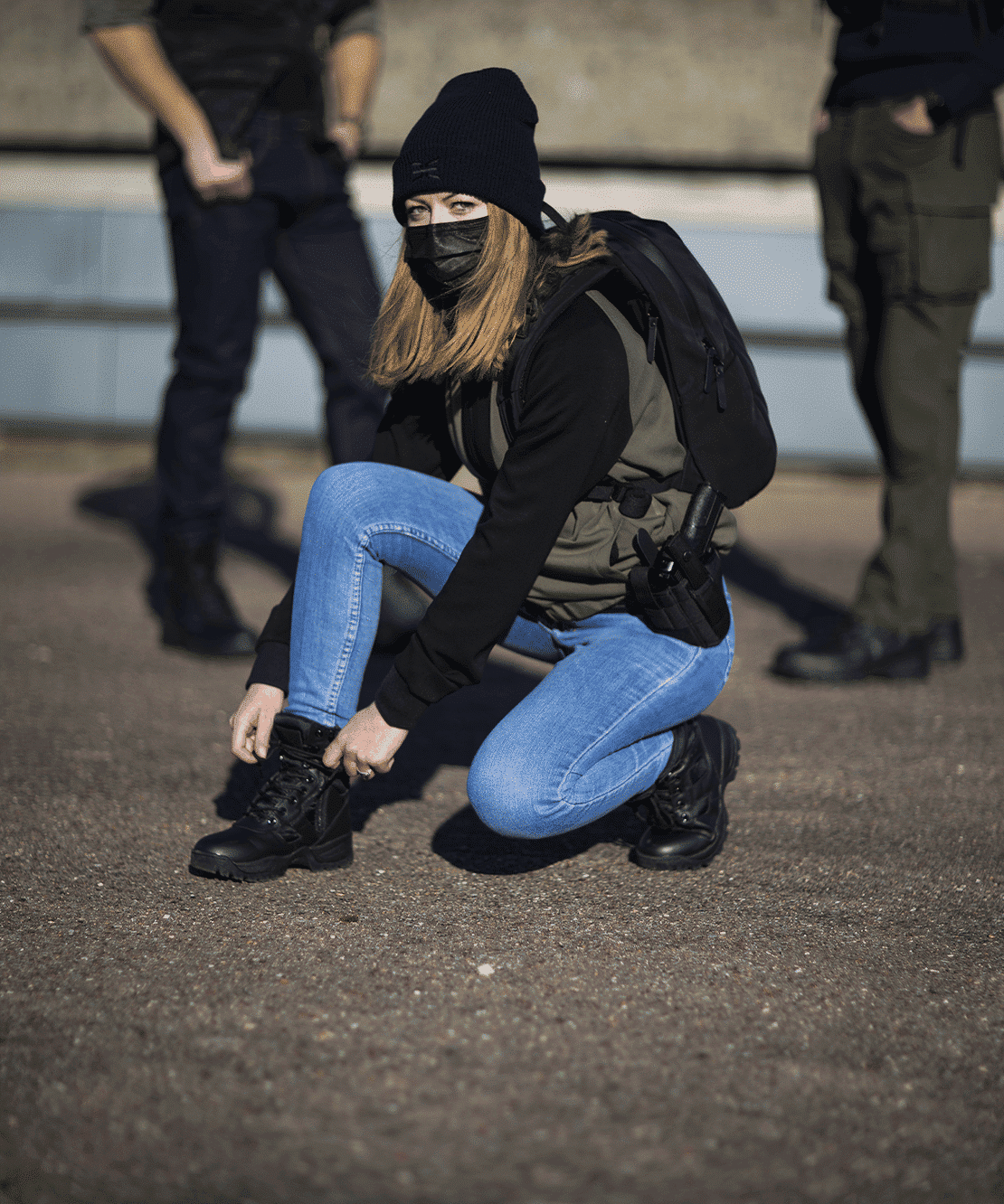 GK BOOTS - Cuir,Toile & Zip