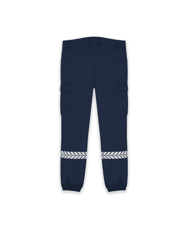 Pantalon Sécurité Privée marine avec bandes HV - GK SAFETEK®️