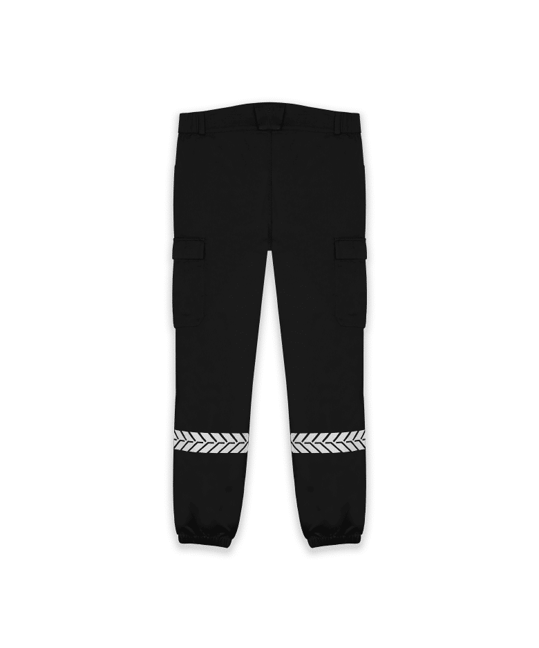 Pantalon Sécurité Privée noir avec bandes HV - GK SAFETEK®️