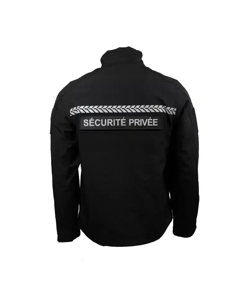 Softshell Sécurité Privée avec bandes HV – GK SAFETEK®️