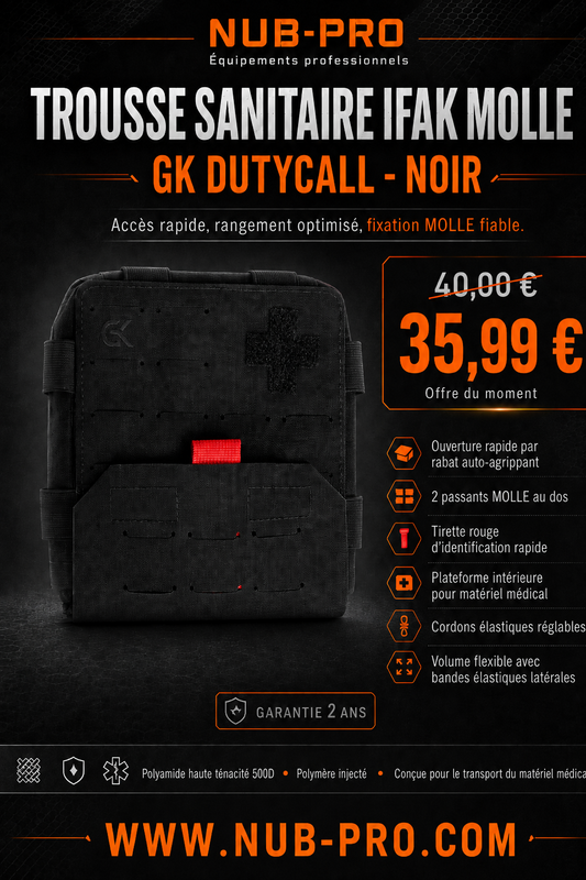 Trousse Sanitaire IFAK MOLLE GK DUTYCALL - Noir