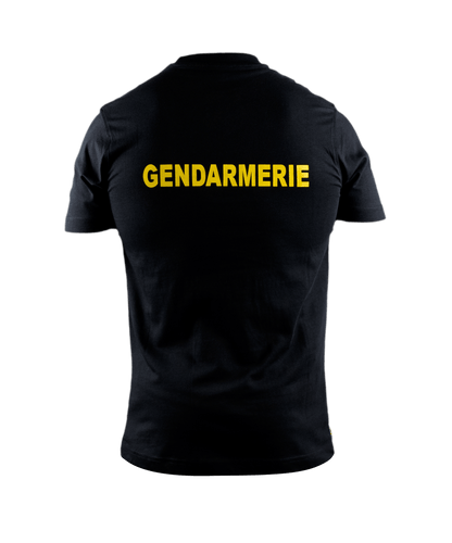 T-shirt Gendarmerie - Inscription jaune