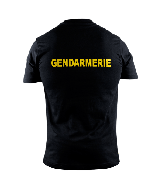 T-shirt Gendarmerie - Inscription jaune