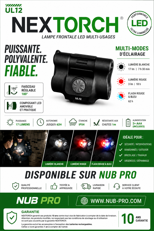 Lampe à Clip UL12 – NEXTORCH