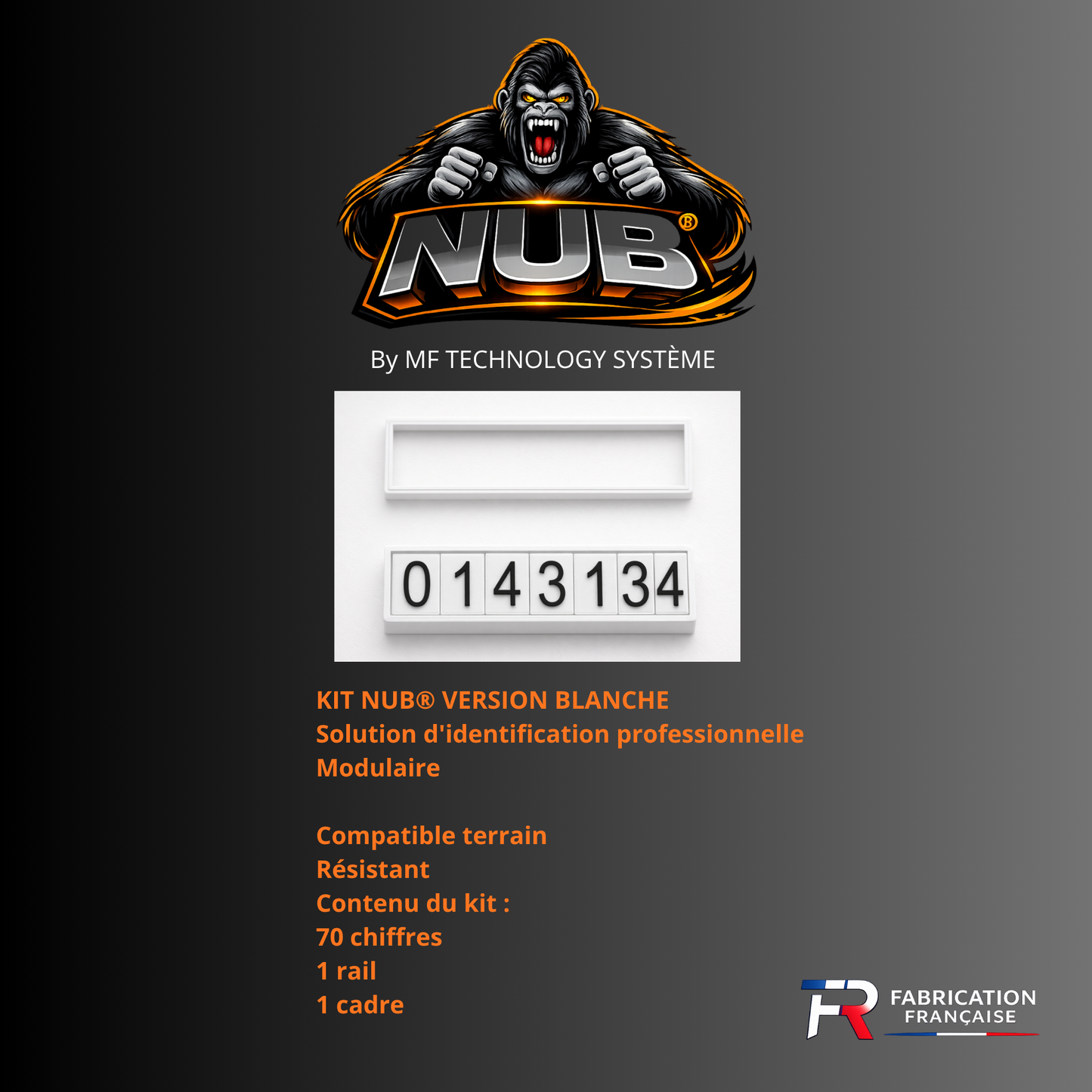 Kit NUB® Identification Personnel