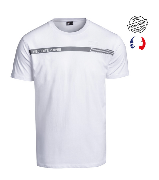 T-shirt SÉCU-ONE Sécurité Privée blanc