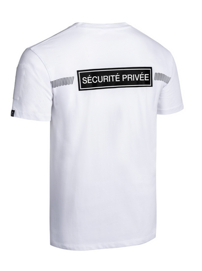 T-shirt SÉCU-ONE Sécurité Privée blanc