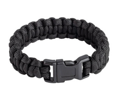 Bracelet de Survie Paracorde Noir – S/M/L - NUB-PRO