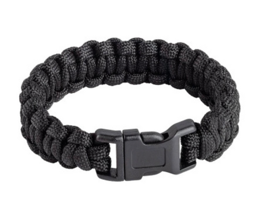 Bracelet de Survie Paracorde Noir – S/M/L - NUB-PRO