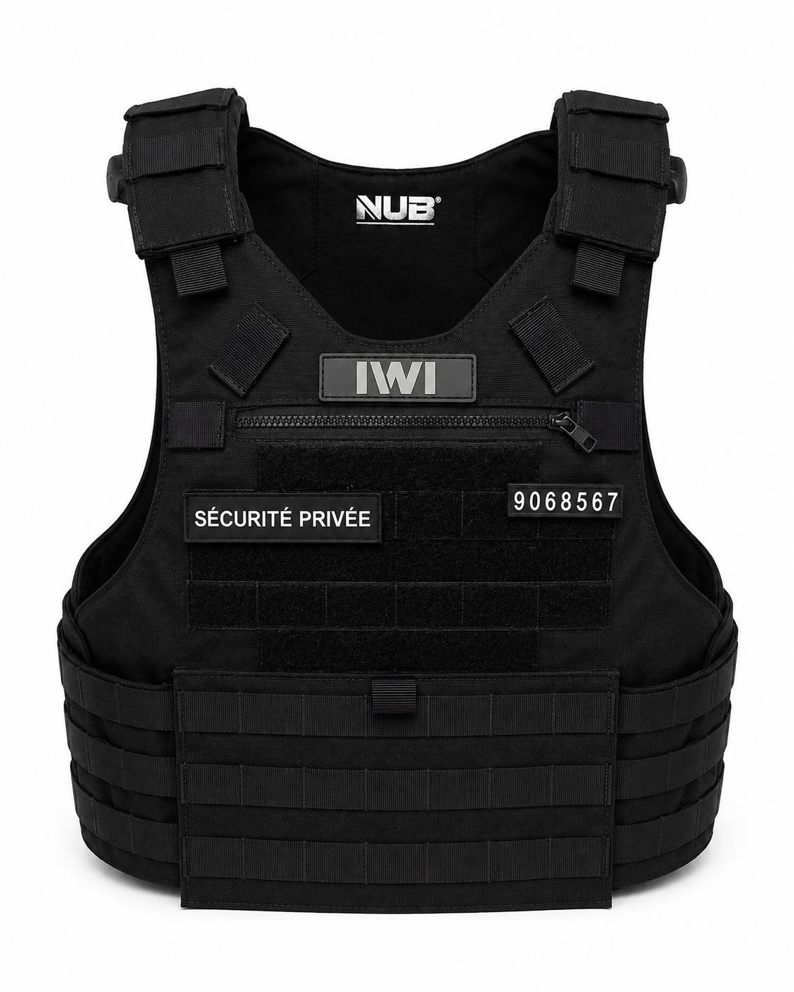 Gilet Porte-Plaque Balistique — Système MOLLE — Largage Rapide | NUB by MF Technology