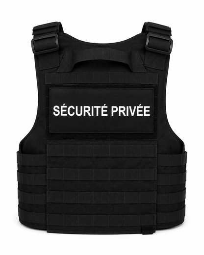 Gilet Porte-Plaque Balistique — Système MOLLE — Largage Rapide | NUB by MF Technology