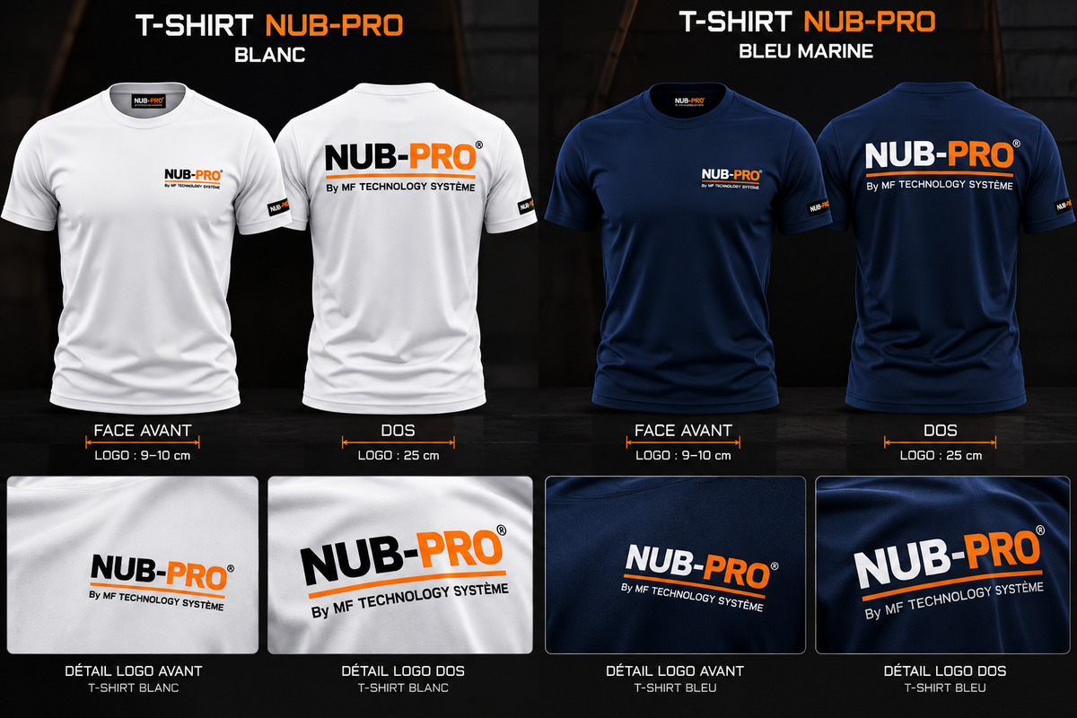 T-shirt personnalisable NUB® – Texte ou logo