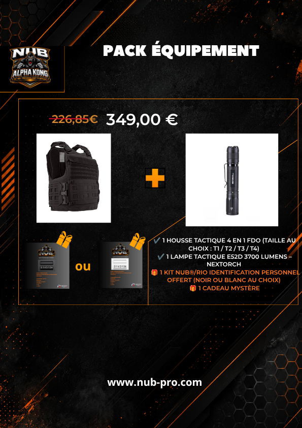 Pack Housse Tactique 4 en 1 + Lampe NEXTORCH