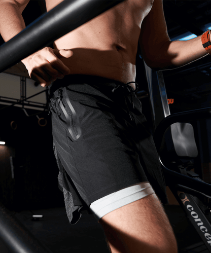 Short de Sport Sprint 2-en-1 GK UNDERCOVER Noir