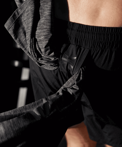Short de Sport Sprint 2-en-1 GK UNDERCOVER Noir
