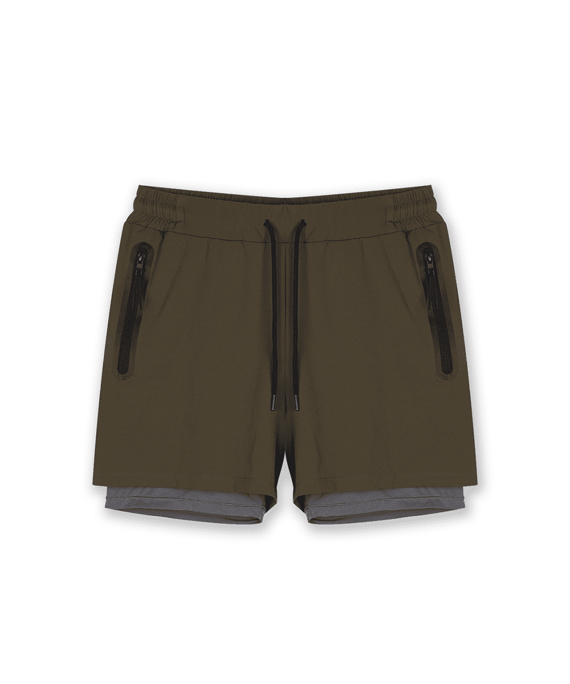 Short de Sport Sprint 2-en-1 GK UNDERCOVER Kaki