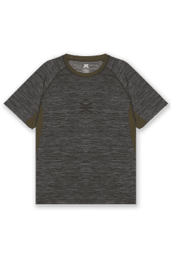 T-shirt de Sport Stamina Kaki / Gris