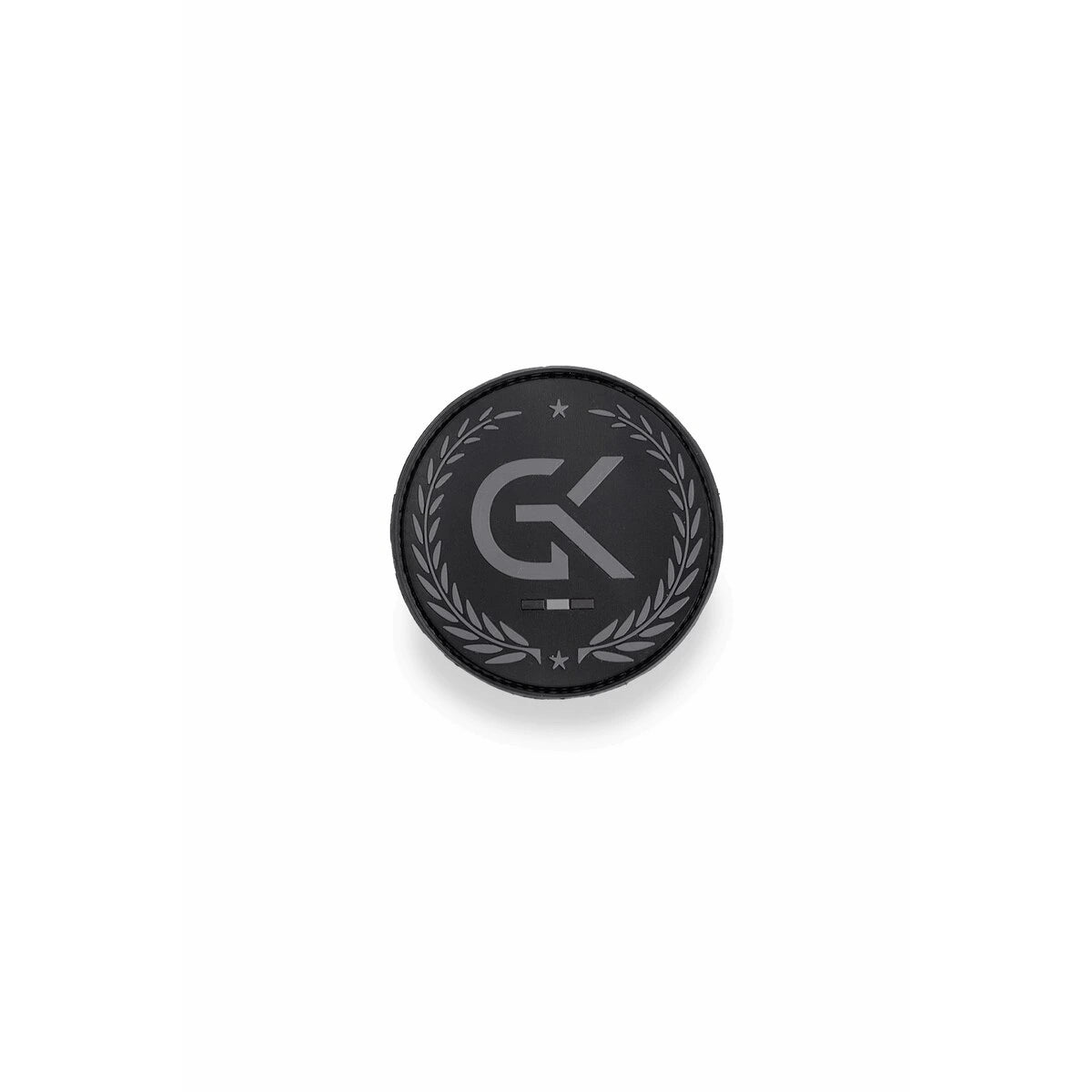 Écusson Basse Visibilité GK en Gomme - Noir