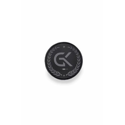 Écusson Basse Visibilité GK en Gomme - Noir
