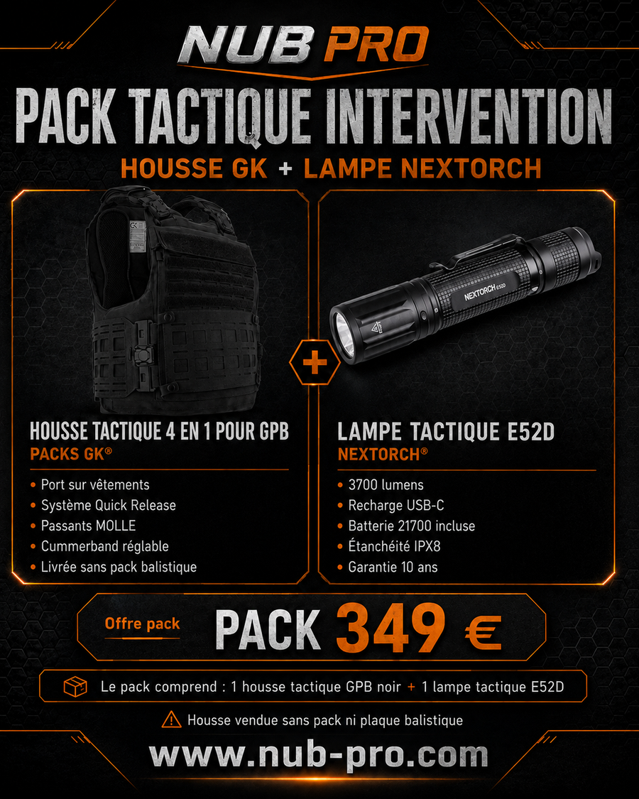 Pack Housse Tactique 4 en 1 + Lampe NEXTORCH