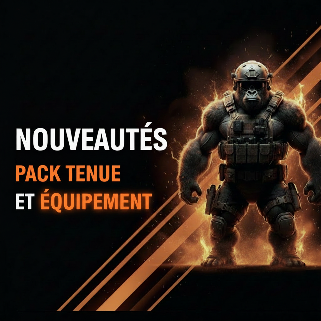 Gorille tactique - orange maximum