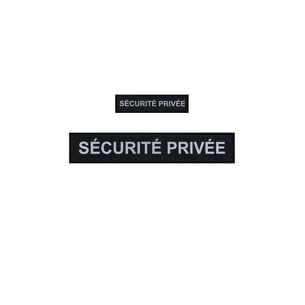 Pack Flaps Sécurité Privée Noir HV - Poitrine et Dos