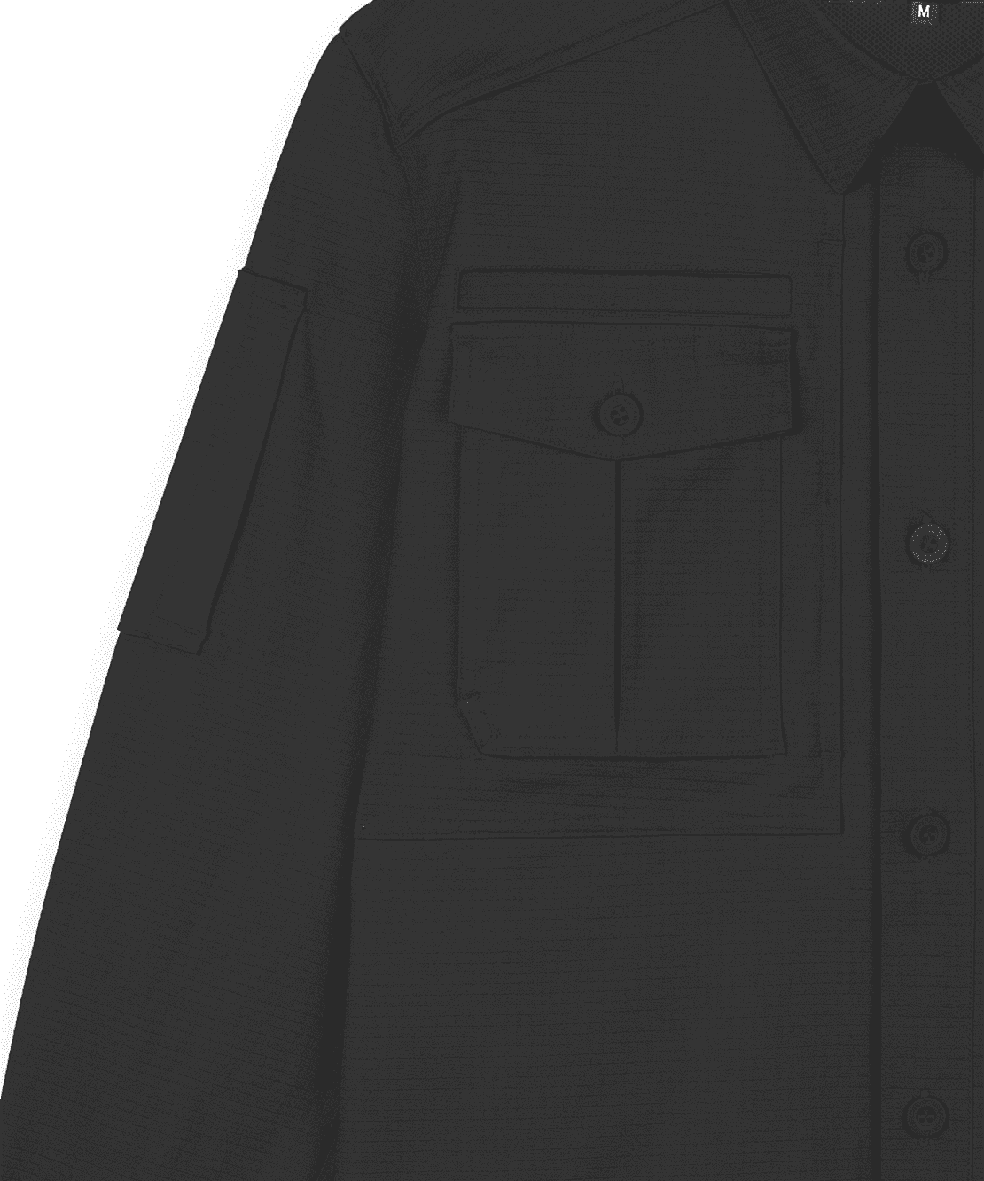 Chemise Rogue Ripstop Noir